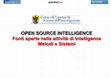 Research paper thumbnail of Metodi, Sistemi e Tecnologie per l'OSINT - Fonti aperte nell'Intelligence