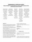 Research paper thumbnail of Re) designing a tradicional product-Design strategies for the development of yellow codfish products and its positioning in gourmet markets