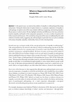 Research paper thumbnail of Whatever Happened to Empathy?: Introduction