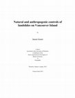 Research paper thumbnail of Natural and anthropogenic controls of landslides on Vancouver Island