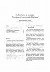 Research paper thumbnail of Os Três Erros de Leônidas Princípios de Interpretação Dialógica