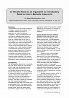 Research paper thumbnail of Critical thinking resources 