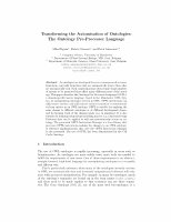 Research paper thumbnail of Transforming the Axiomisation of Ontologies: The Ontology Pre-Processor Language