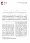 Research paper thumbnail of Impulse Acousitic Enhancement of Flow Boiling in Micro Channels