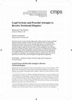 Research paper thumbnail of Legal systems and peaceful attempts to resolve territorial disputes