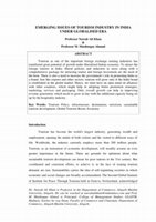 Research paper thumbnail of Emerging Issues of Tourism in India under Globalised Era