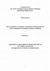 Research paper thumbnail of QUB HRC Comments on DOJ Consultation Regarding Human Trafficking 2012