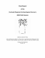 Research paper thumbnail of Final Report of Cochuah Regional Archaeological Survey’s 2008 Field Season