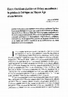 Research paper thumbnail of Entre Occident chrétien et Orient musulman: La péninsule Ibérique au Moyen Âge et son histoire