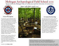 Research paper thumbnail of Mohegan Archaeological Field School 2011