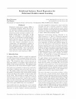 Research paper thumbnail of Relational Instance Based Regression for Relational Reinforcement Learning