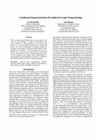 Research paper thumbnail of Condensed Representations for Inductive Logic Programming