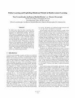 Research paper thumbnail of Online Learning and Exploiting Relational Models In Reinforcement Learning