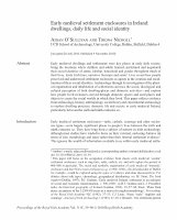 Research paper thumbnail of Early Medieval Settlement Enclosures In Ireland: Dwellings, Daily Life and Social Identity