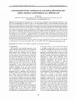 Research paper thumbnail of Concentration of zinc and boron in corn leaf as affected by zinc sulfate and boric acid fertilizers in a deficient soil