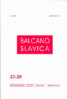 Research paper thumbnail of “The Passion Cycle in the Church of St. Nicholas in Toplica”, Balcanoslavica, no. 37-39 (2010), pp. 46-67