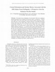 Research paper thumbnail of Crustal Deformation and Seismic History Associated with the 2004 Indian Ocean Earthquake: A Perspective from the Andaman–Nicobar Islands