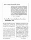 Research paper thumbnail of Axe the tax: Taxes are disliked more than equivalent costs