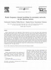 Research paper thumbnail of Radio frequency channel modeling for proximity networks on the Martian surface