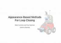 Research paper thumbnail of SLAM Summer School 2009 - Appearance-Based Methods for Loop Closing