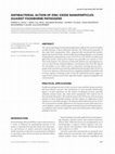 Research paper thumbnail of Antibacterial action of zinc oxide nanoparticles against foodborne pathogens