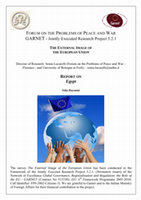 Research paper thumbnail of The External Image of the European Union: Report on Egypt