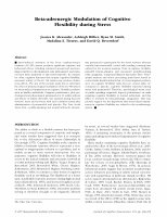 Research paper thumbnail of Beta-Adrenergic Modulation of Cognitive Flexibility During Stress