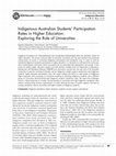 Research paper thumbnail of Pechenkina, K., Kowal, E, and Paradies, Y. (2011) Indigenous Australian Students' Participation Rates in Higher Education: Exploring the Role of Universities. Australian Journal of Indigenous Education 40:59-68