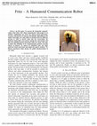 Research paper thumbnail of Fritz-A humanoid communication robot