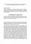 Research paper thumbnail of La letteratura in lingua sarda