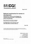 Research paper thumbnail of National machineries for women in development