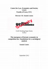 Research paper thumbnail of The emergence of forensic economics in  competition law: foundations for a sociological  analysis