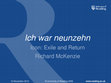 Research paper thumbnail of The German Nazi Past and Present: Exile