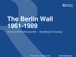 Research paper thumbnail of GDR History: Berlin Wall