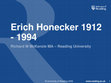 Research paper thumbnail of GDR History: Erich Honecker