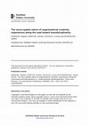 Research paper thumbnail of The socio spatial nature of organisational ‐ creativity: experiences along the road toward transdisciplinarity