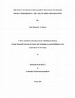 Research paper thumbnail of The effect of project management practices on building project performance: the case of three organizations