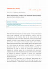 Research paper thumbnail of “De la fascinación jurídica a la obsesión democrática” (review of Jürgen Habermas' Book "Facticidad y validez" [Trotta, Madrid, 1998]),