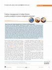 Research paper thumbnail of Carbon management in Indian forests: a policy analysis to assess mitigation potential