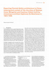 Research paper thumbnail of Exporting Flemish Gothic Architecture to China: Meaning and Context of the Churches of Shebiya (Inner Mongolia) and Xuanhua (Hebei) built by Missionary-Architect Alphonse De Moerloose in 1903-1906