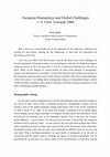 Research paper thumbnail of European Humanities and Global Challenges  ─ A View Towards 2060 