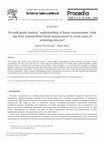 Research paper thumbnail of Seventh Grade Students’ Understanding of Linear Measurement: What Has Been Learned About Linear Measurement in Seven Years of Schooling Process?