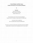 Research paper thumbnail of Critical thinking and modern Japan: Conflict in the discourse of government and business