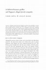 Research paper thumbnail of The Missing Link to Poppaea’s Alleged Jewish Sympathy? Aramaic/Hebrew Graffito to Indicate the Presence of Jewish Slaves at villa Oplontis ‘A’ (the so-called villa Poppaeae).