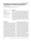 Research paper thumbnail of Biomechanics of the vertebrae and associated osteoderms of the Early Permian amphibian Cacops aspidephorus