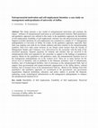 Research paper thumbnail of Entrepreneurial motivation and self employment intention: a case study on management undergraduates of university of Jaffna