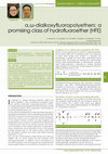 Research paper thumbnail of α,ω-dialkoxyfluoropolyethers: a promising class of hydrofluoroether (HFE)