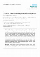 Research paper thumbnail of A software architecture for adaptive modular sensing systems