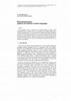 Research paper thumbnail of Monosyllabicization: patterns of evolution in Asian languages