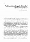 Research paper thumbnail of Andóf, mótmæli og hefðbundin stjórnmálaþátttaka – vandi róttækninnar